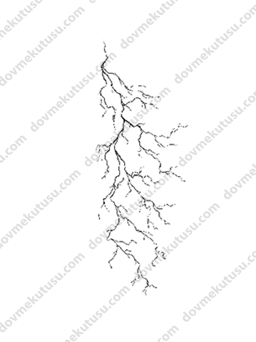 Yıldırım Yarım Kol Kaplama Geçici Dövme Modelleri: Güç ve Enerjinin Sembolü