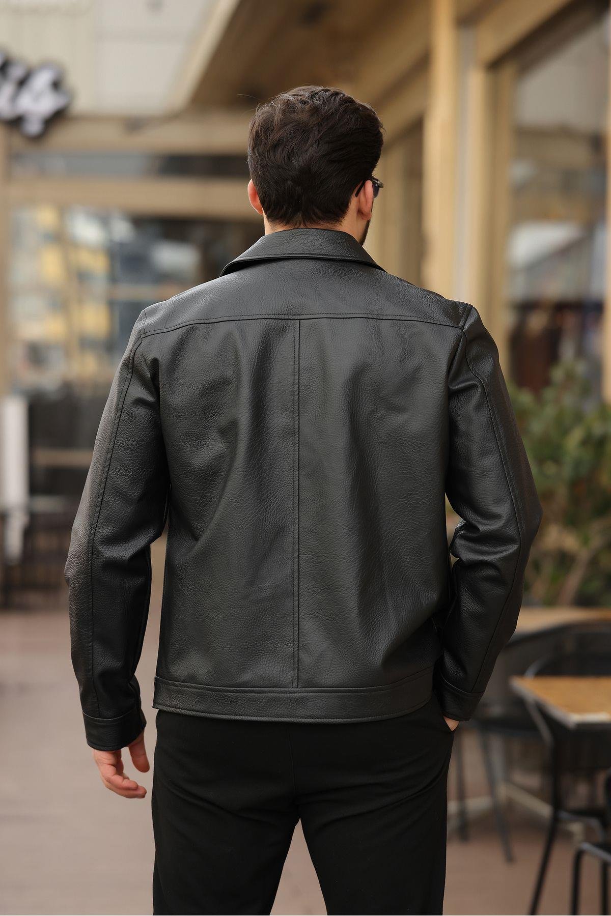 Erkek Deri Ceket Erkek ceket Unisex