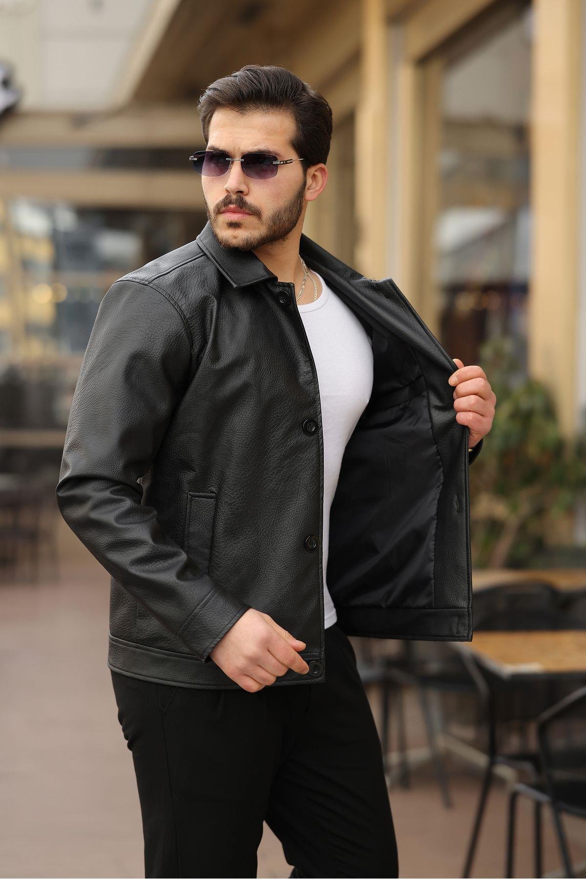 Erkek Deri Ceket Erkek ceket Unisex