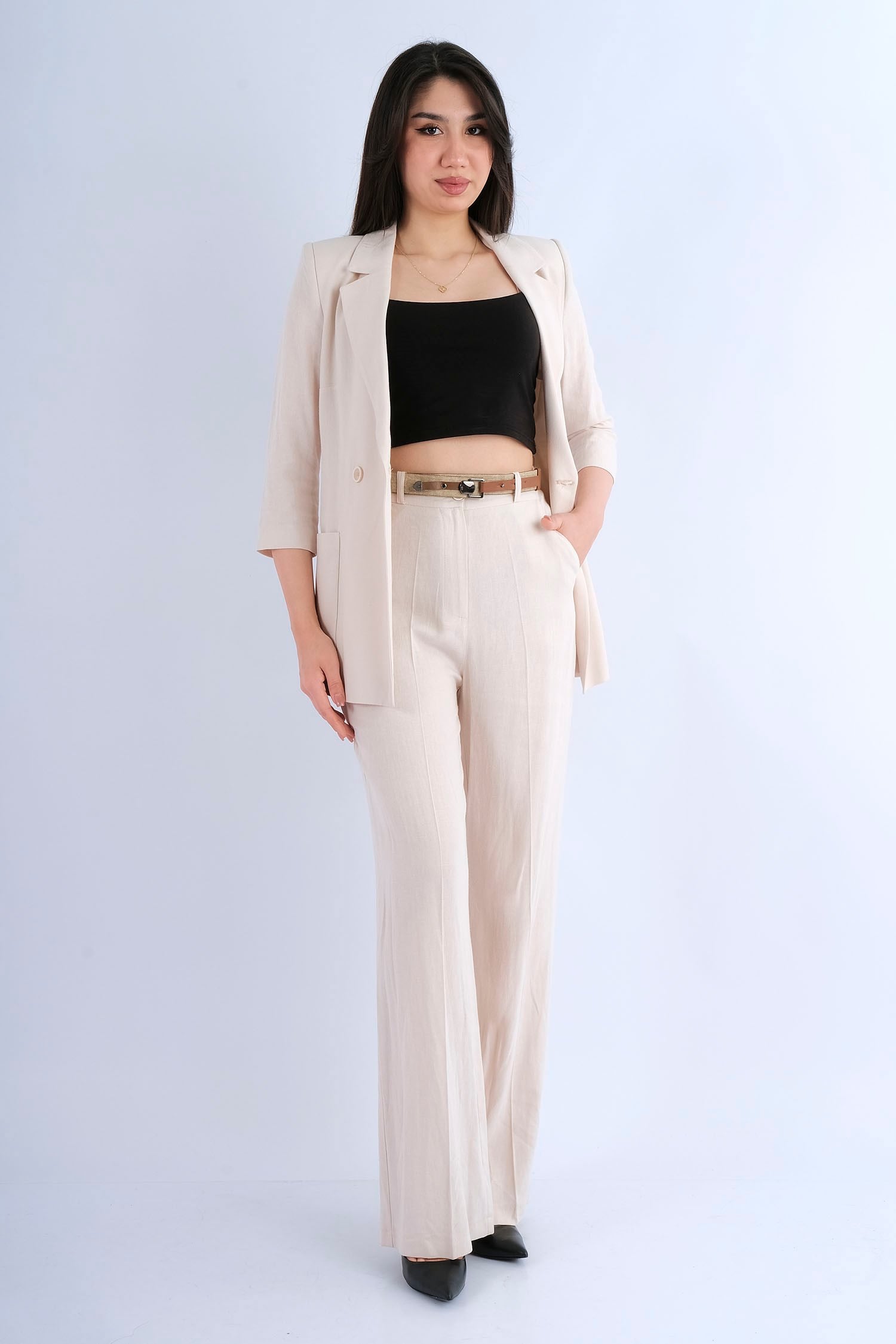 Fimore Casual Trousers Beige