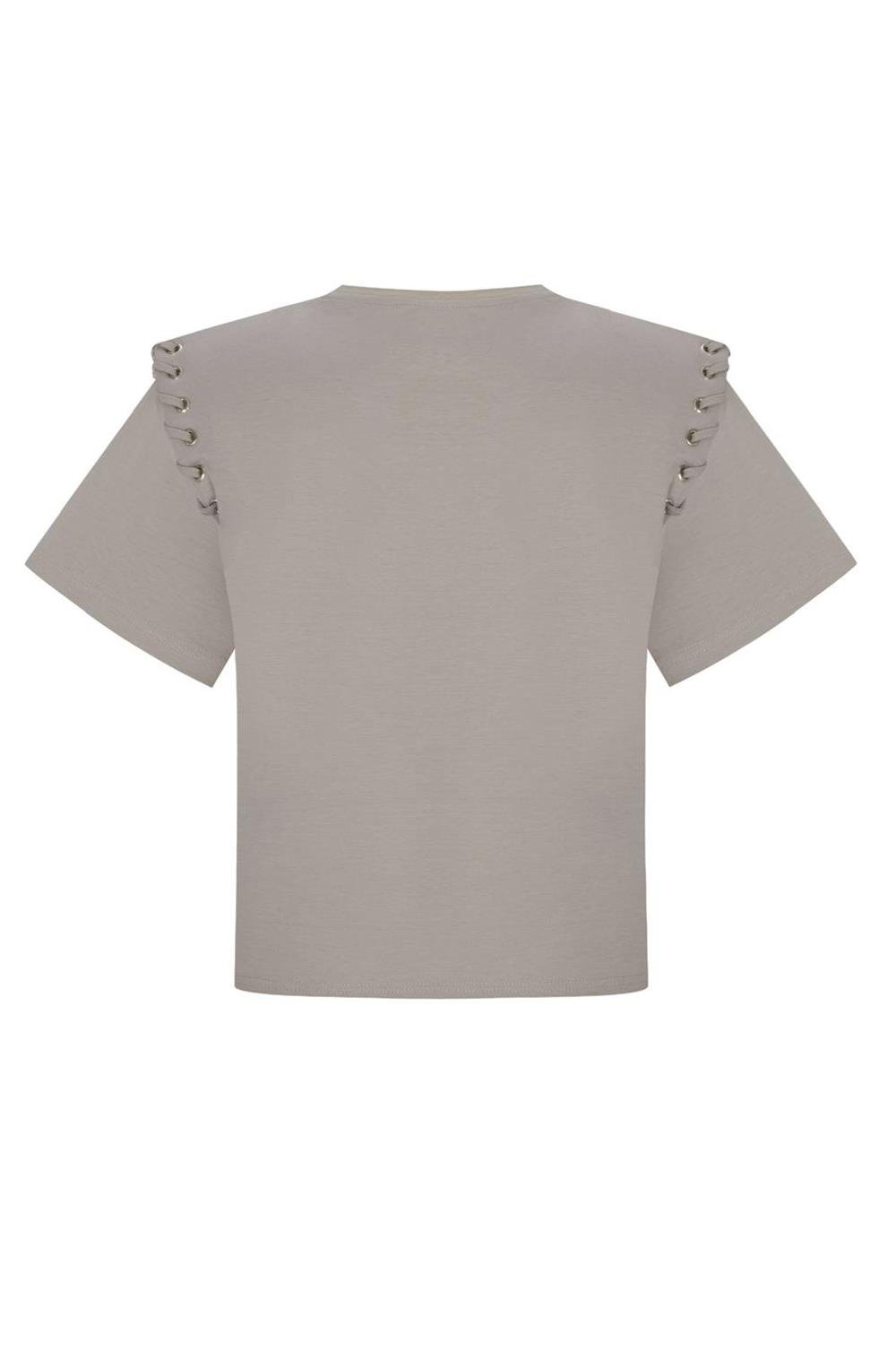GLORIA TSHIRT GOLD DETAILS BEJ