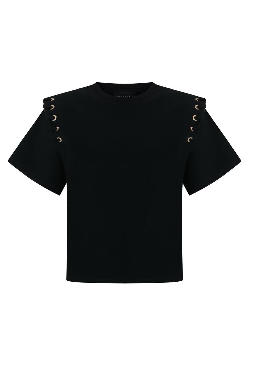 GLORIA TSHIRT GOLD DETAILS SİYAH