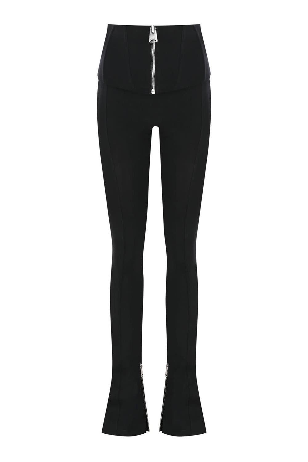 Julia Corset Flare Leggins Siyah