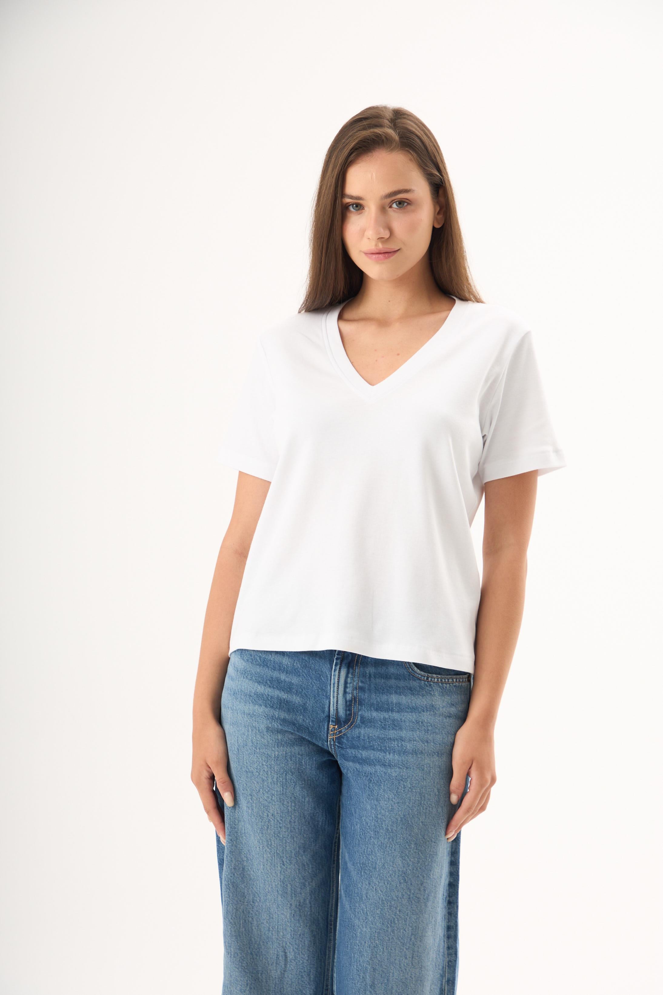 Karla Tshirt Beyaz 