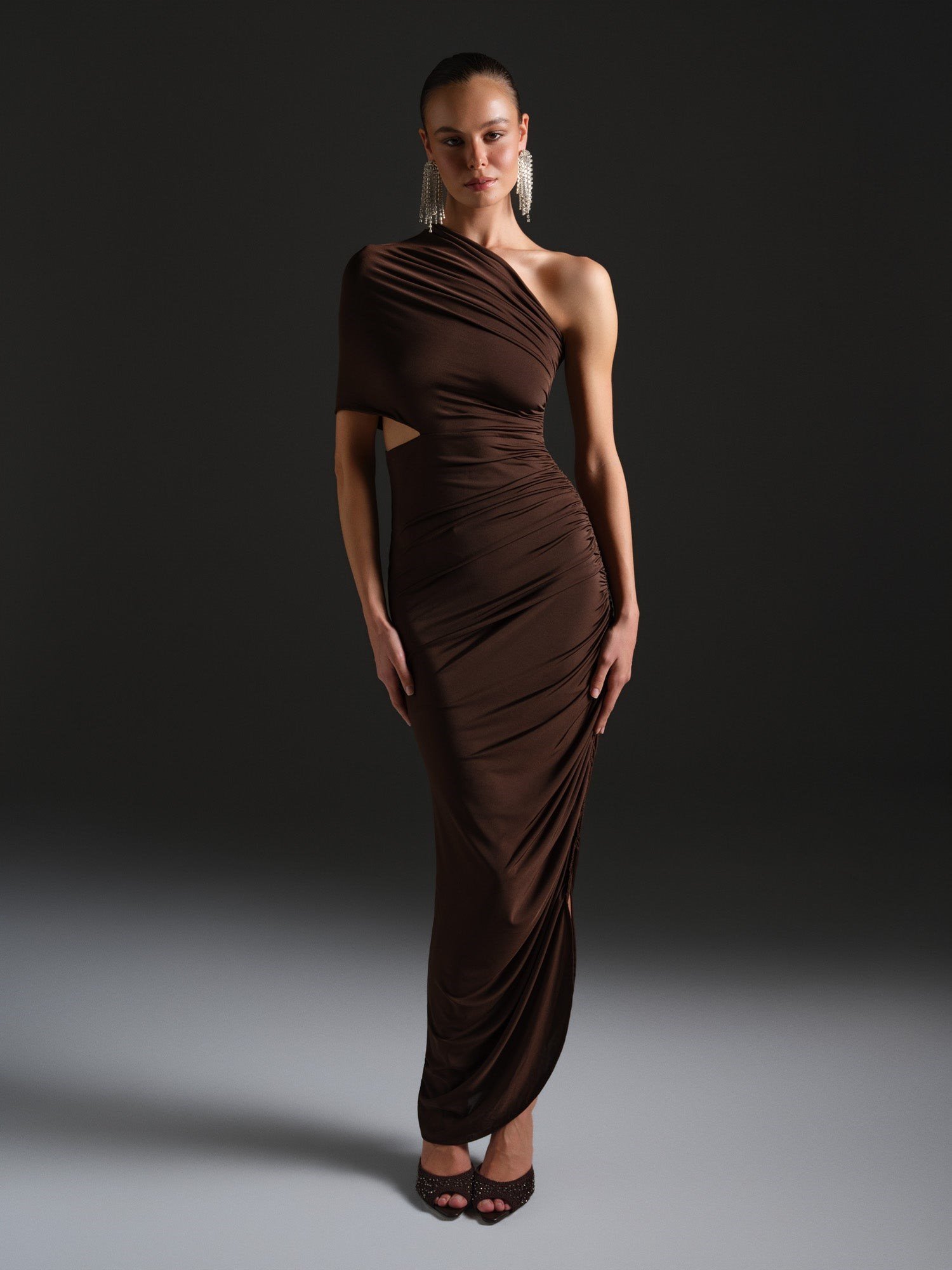 KYLA DRESS KAHVERENGİ