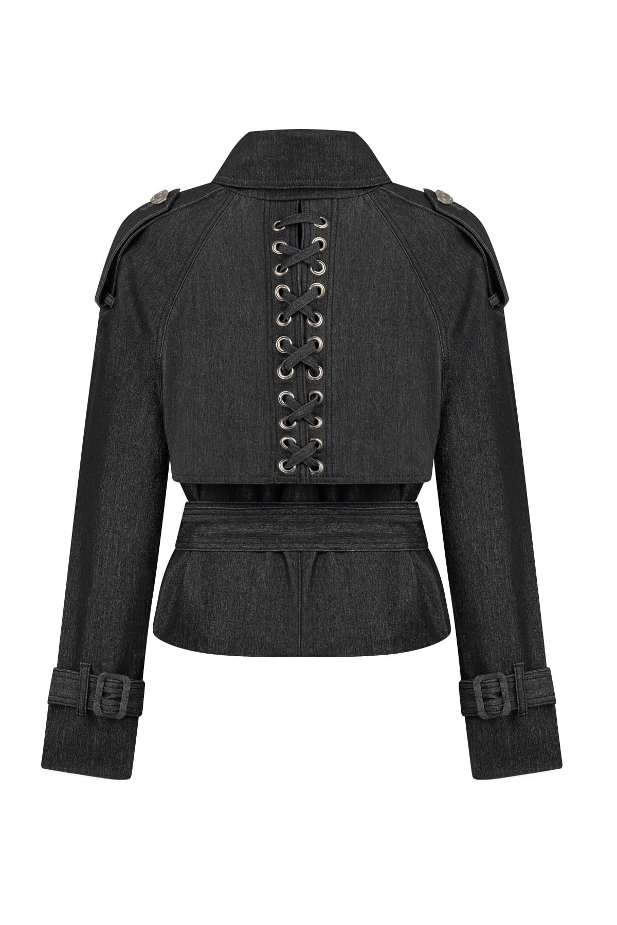 LACE KISA TRENÇKOT ANTRASİT