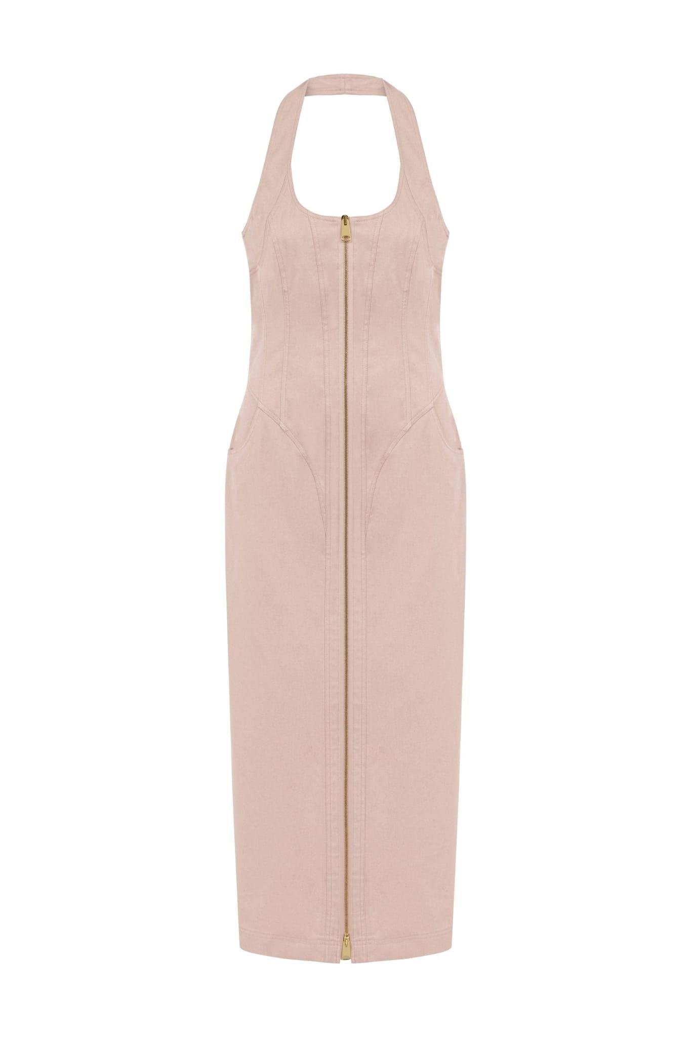 PELLY DRESS TOZ PEMBE