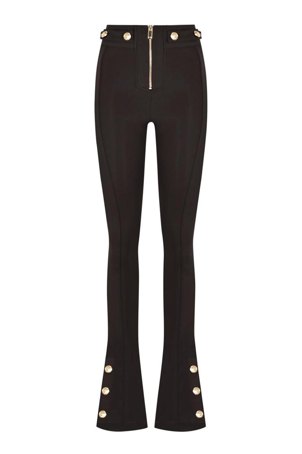 Scarlett Gold  Flare Leggins Haki 