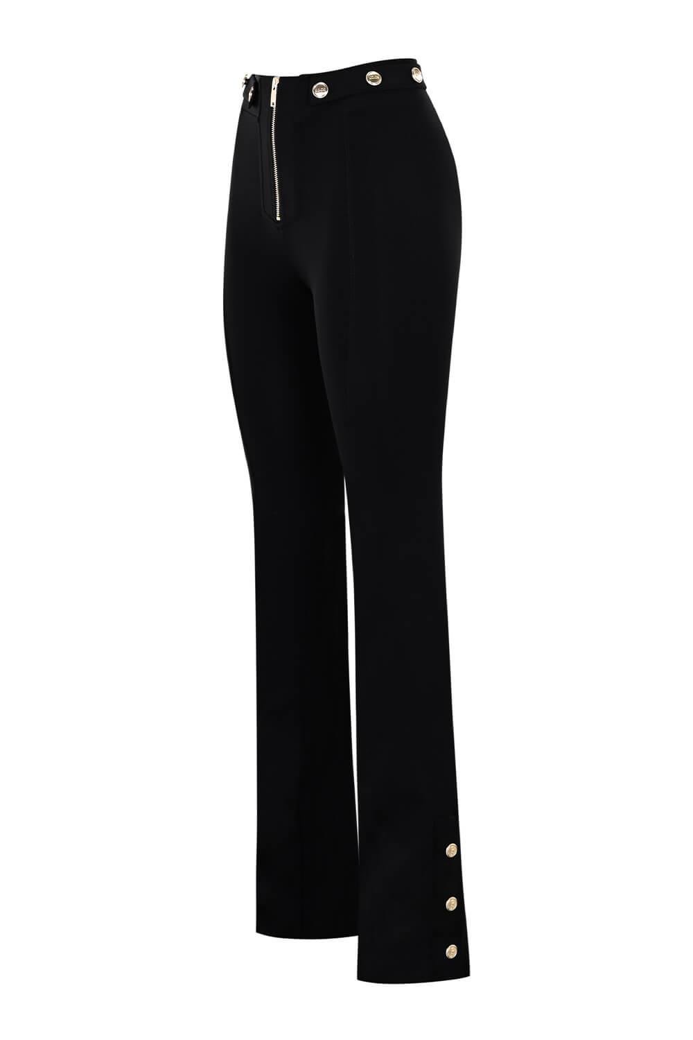 Scarlett  Gold Flare Leggins Siyah