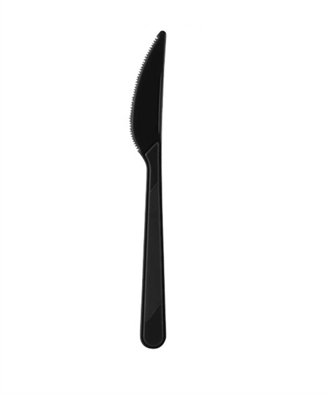Bıçak Plastik Siyah 25 li