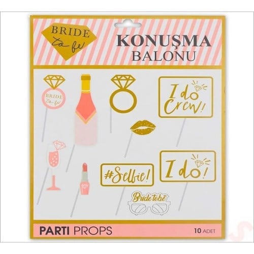 Bride To Be Konuşma Balonu Seti 10 Parça