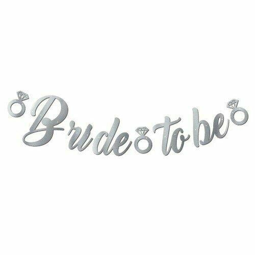 Bride To Be Silver Gümüş Kaligrafi Banner 