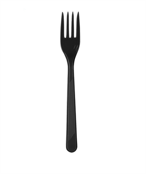 Çatal Plastik Siyah 25 li
