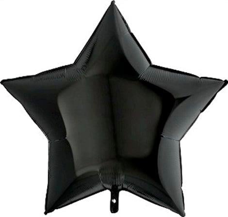 Folyo Balon Yıldız Siyah 45 cm