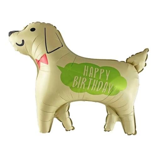 Happy Bırthday Baskılı Köpek Folyo Balon 76x70 cm