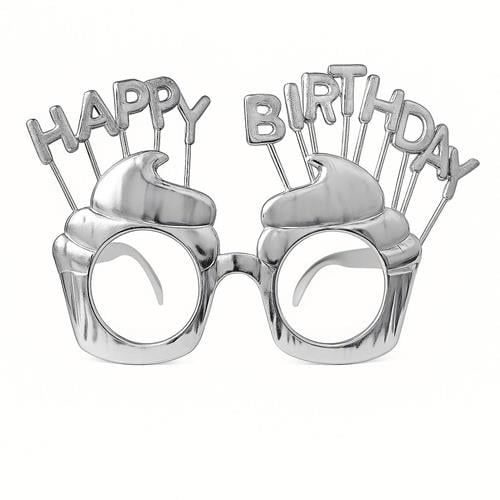 Happy Birthday Cupcake Gözlük