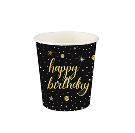 Happy Birthday Karton Bardak 8 Adet