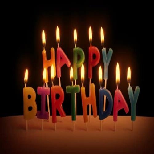 Happy Birthday Yazılı Çubuk Mum