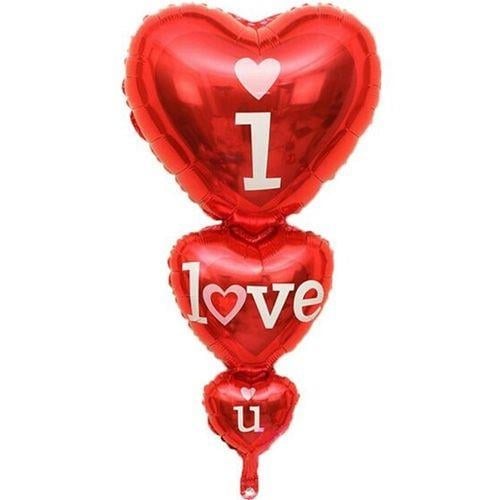 Kalpli Folyo Balon 3lü Set