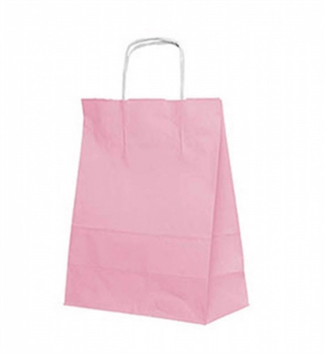 Karton Çanta  25x31cm Pembe 25 Adet