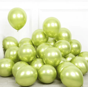 Krom Balon Yeşil 5 Adet