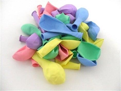 Makaron Balon Mavi 10 Adet