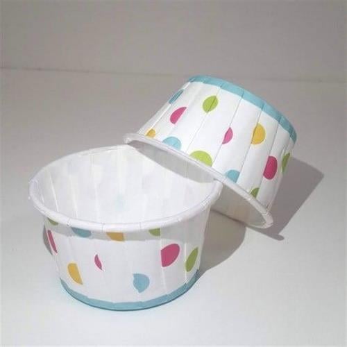 Muffin Kek Kapsülü Kelebekli Puantiyeli 50 li