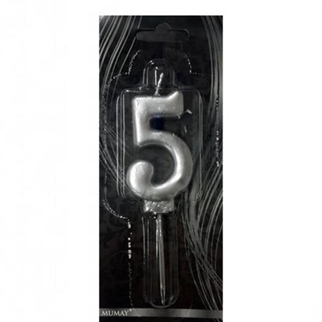 Rakam Mum 5 Gümüş