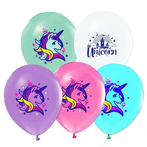 Unicorn Temalı Balon 10 Adet