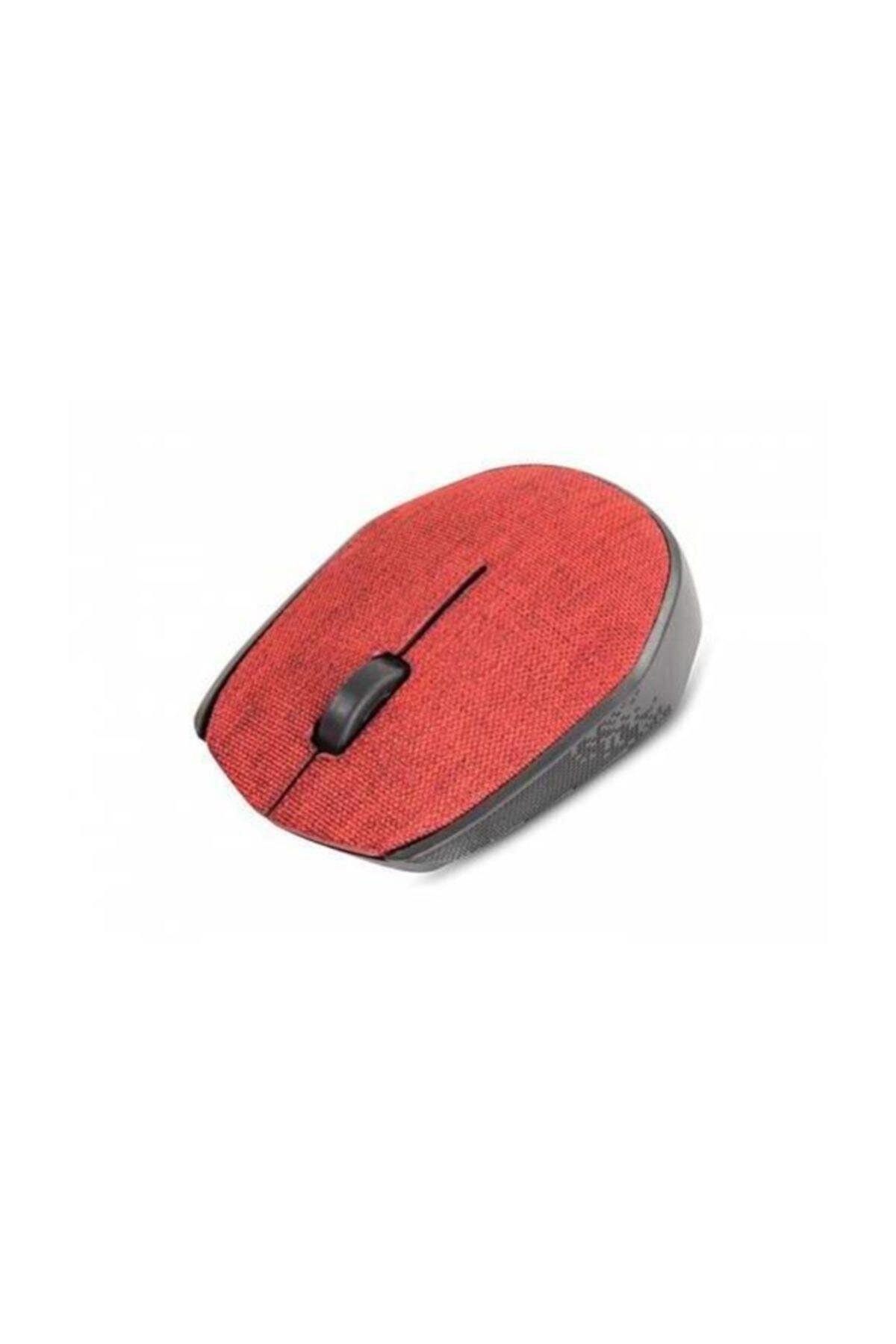 Km-218 2.4ghz Kablosuz Usb Mouse Kırmızı Kumaş Yüzey Nano Alıcılı Scroll Tuşlu