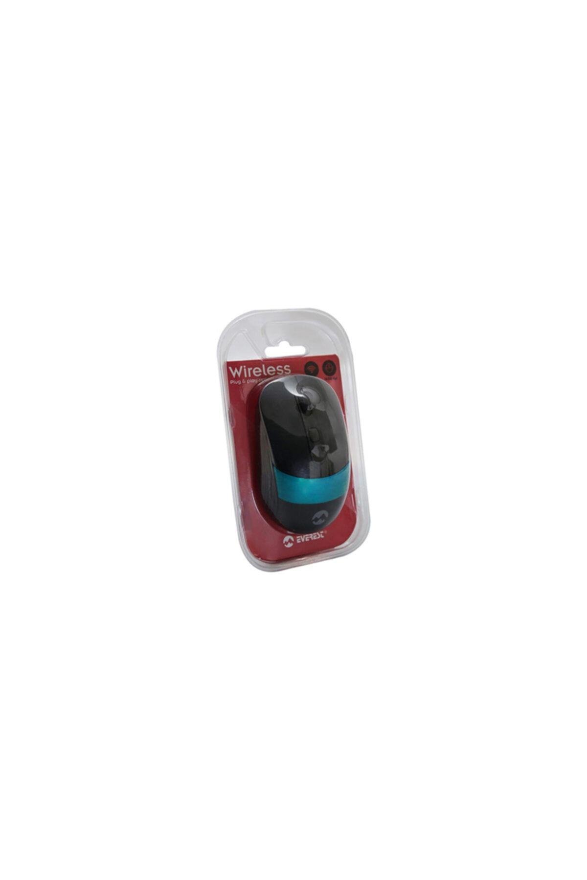 Sm-18 Usb Siyah/mavi 2.4ghz Optik Kablosuz Mouse