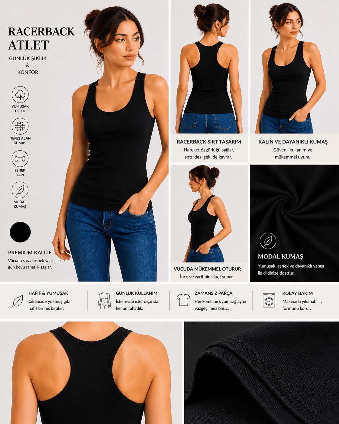 Bayan Modal Elastan Spor Atlet
