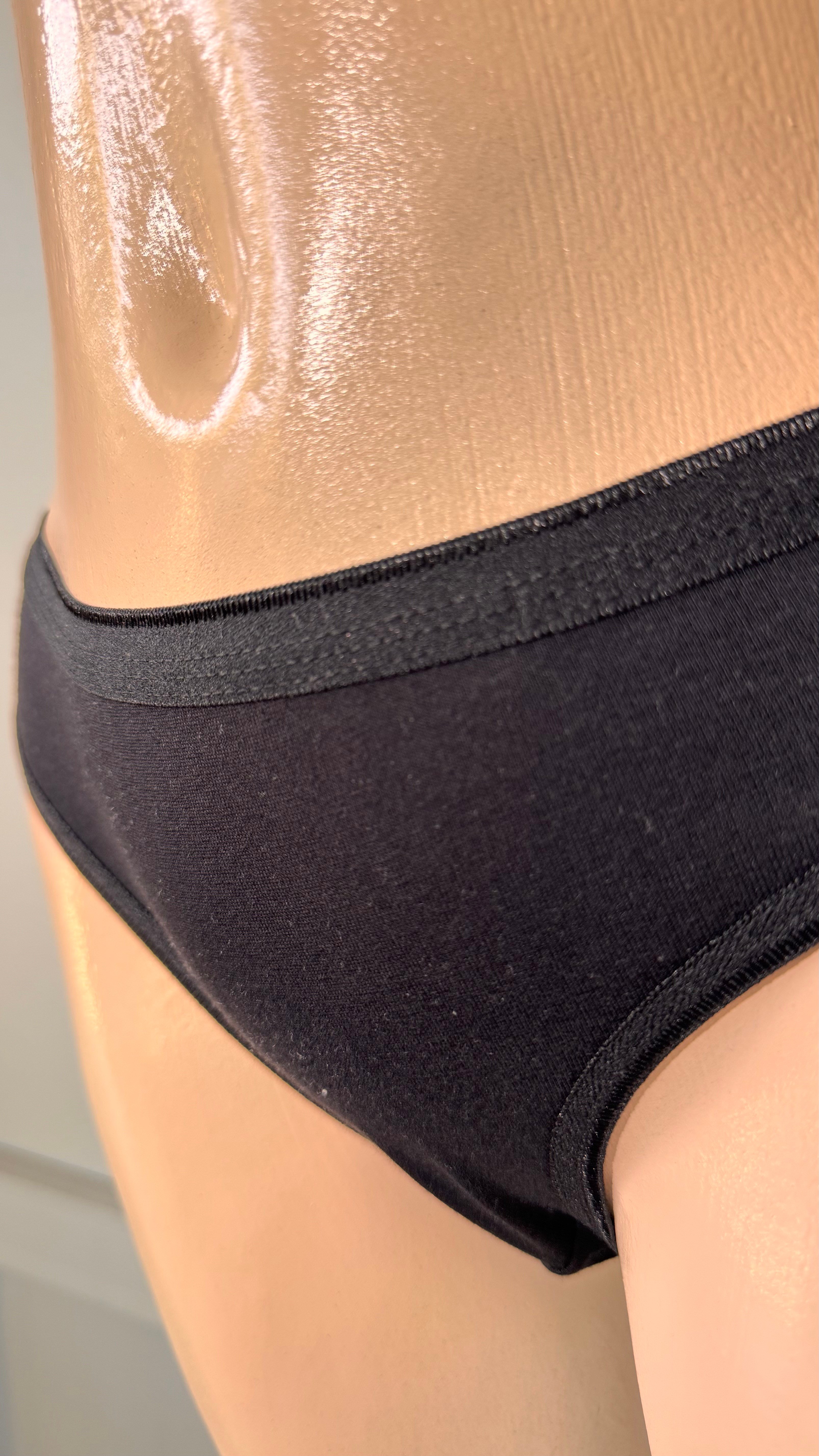 Tutku Kadın Pamuklu Bikini Külot - %100 Pamuk Günlük İç Giyim Siyah