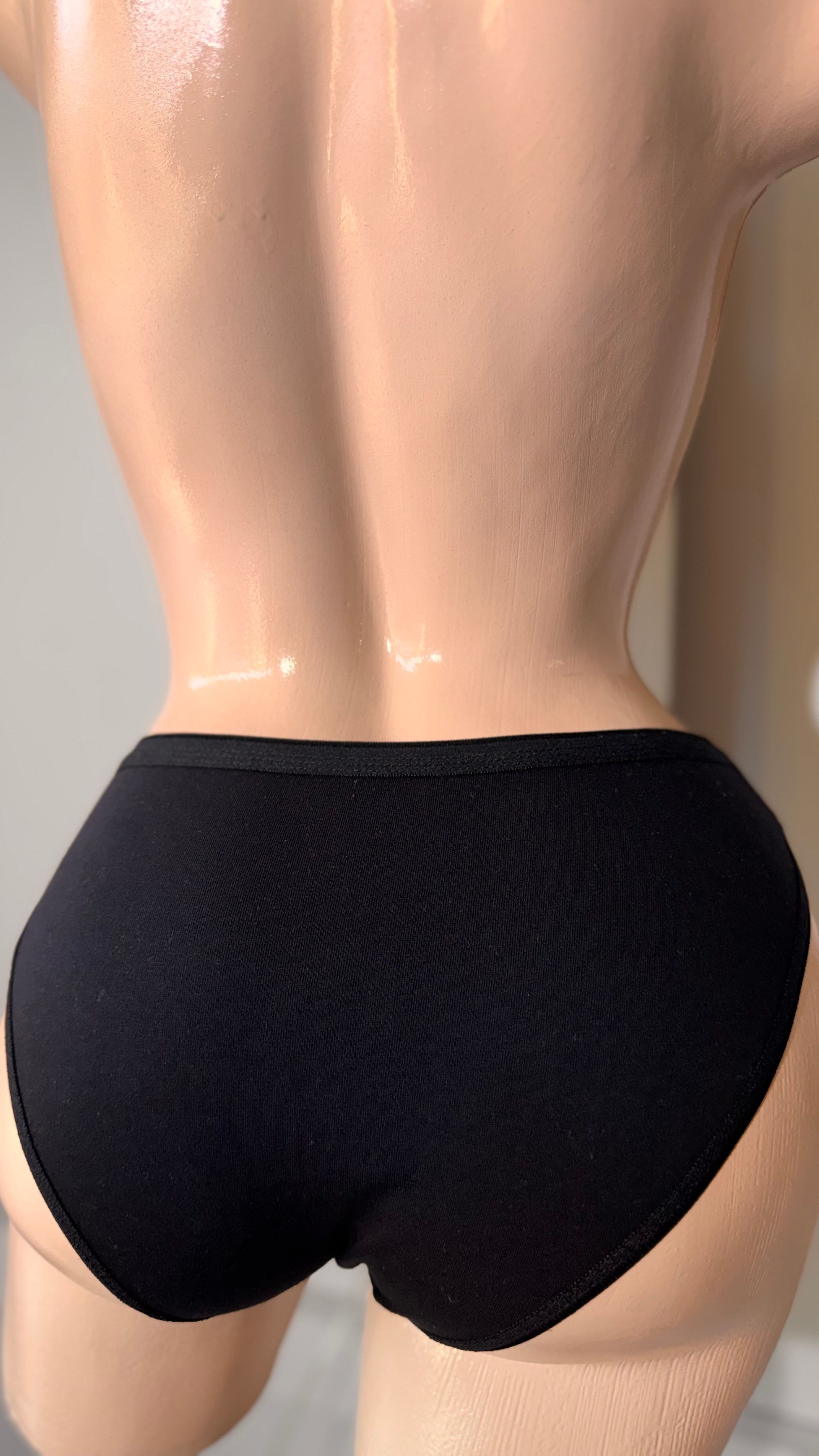 Tutku Kadın Pamuklu Bikini Külot - %100 Pamuk Günlük İç Giyim Siyah