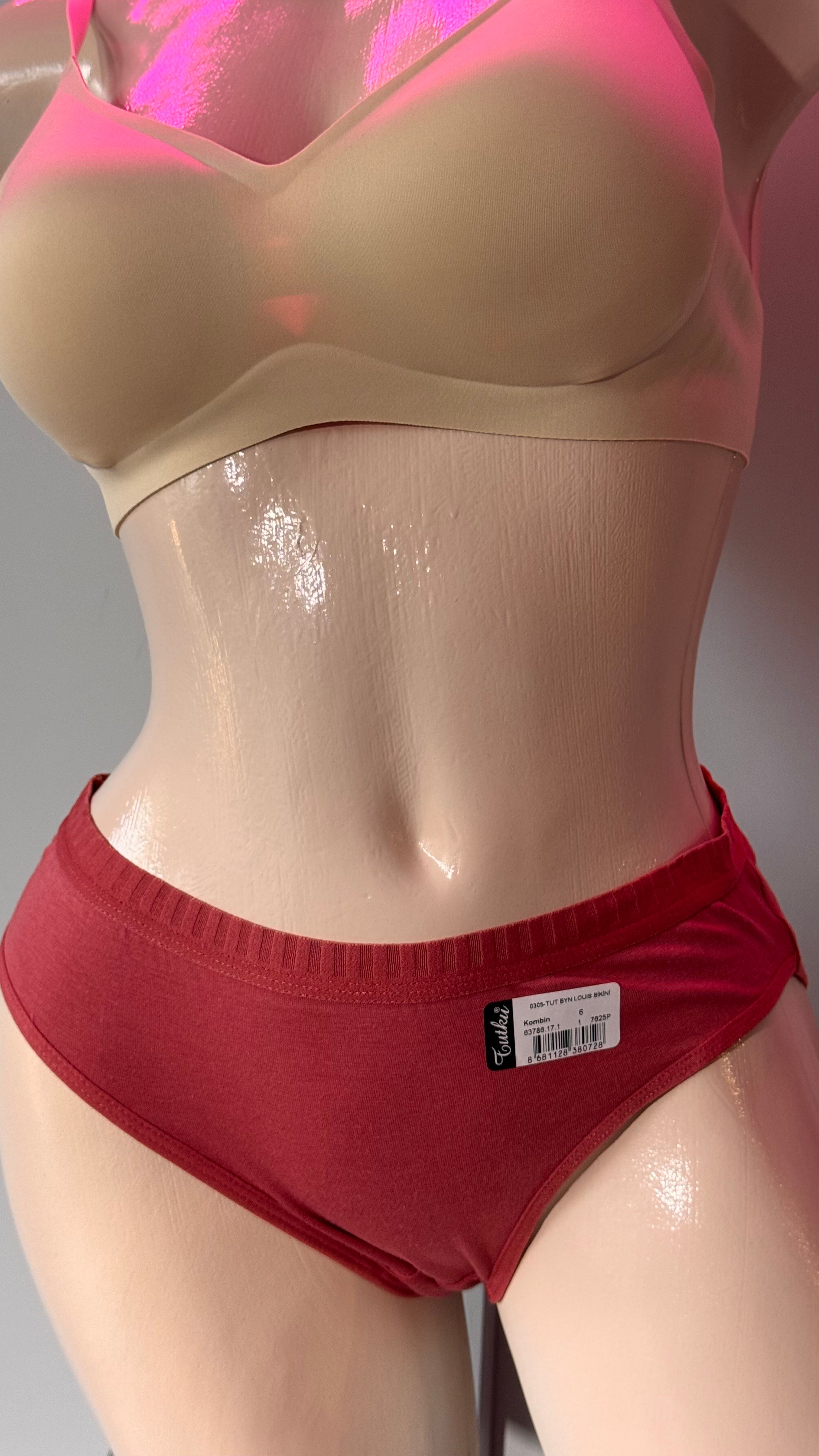 Tutku Kadın Pamuklu Bikini Külot - %100 Pamuk Günlük İç Giyim Asorti