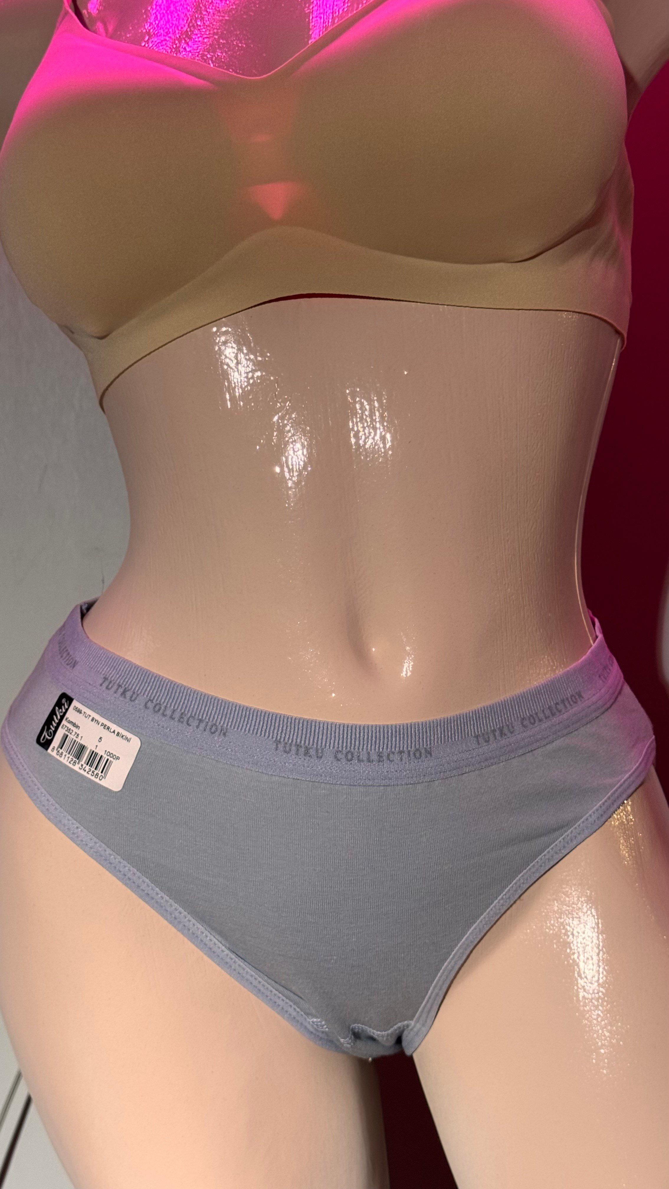 Tutku Kadın Pamuklu Bikini Külot - %100 Pamuk Günlük İç Giyim Asorti06
