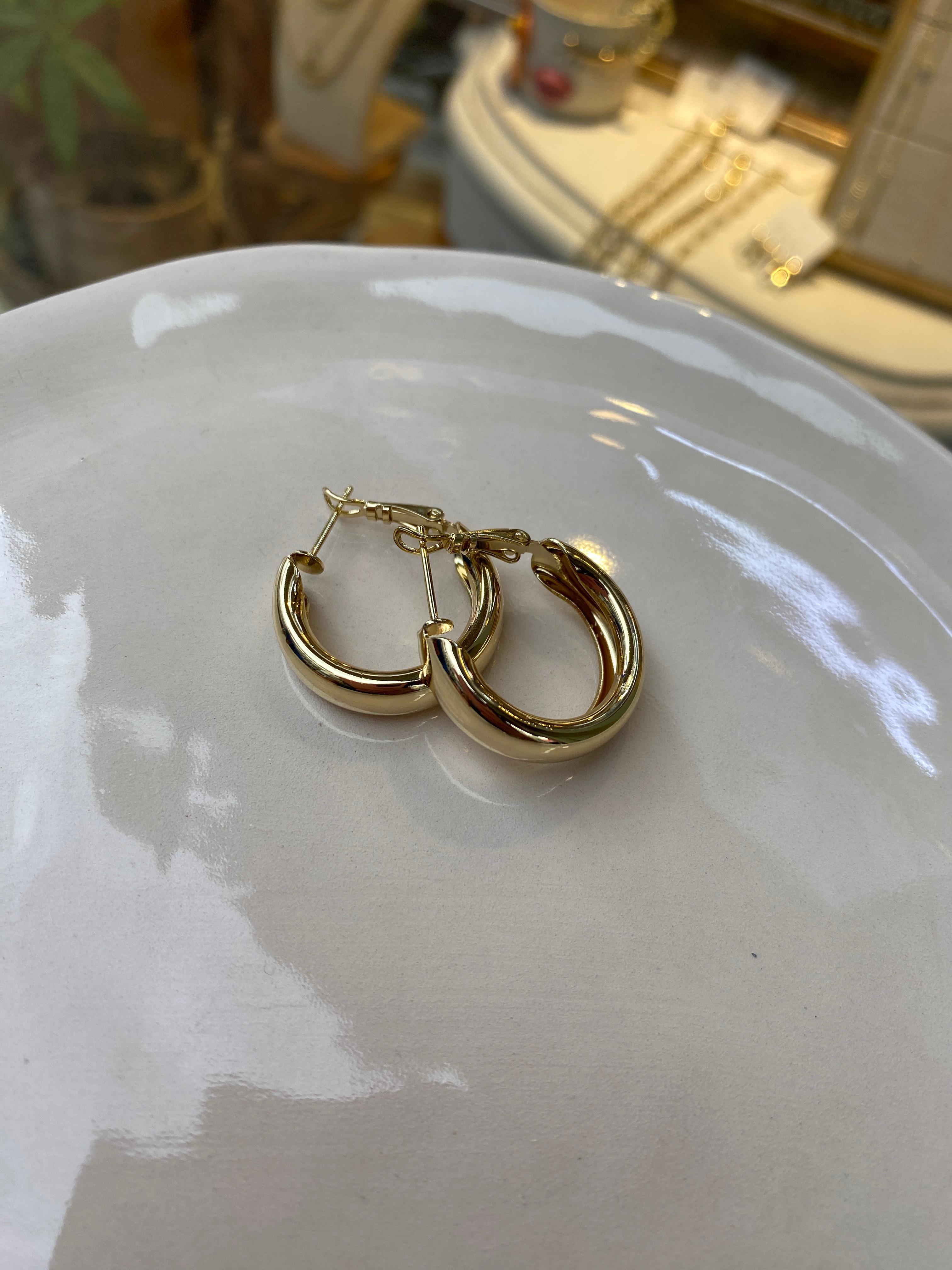 Gold 14 K Küpe 15