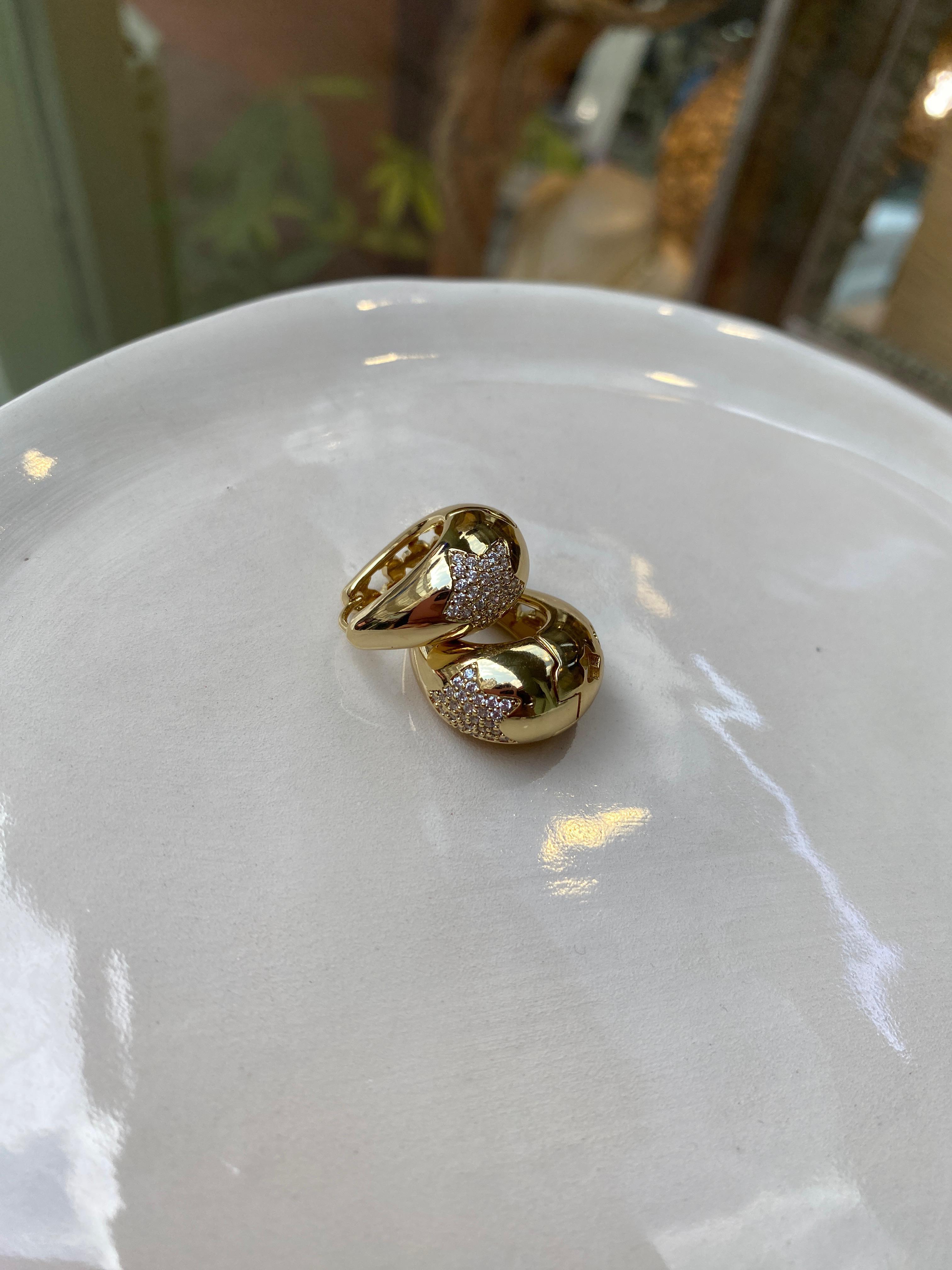 Gold 14 K Küpe 16