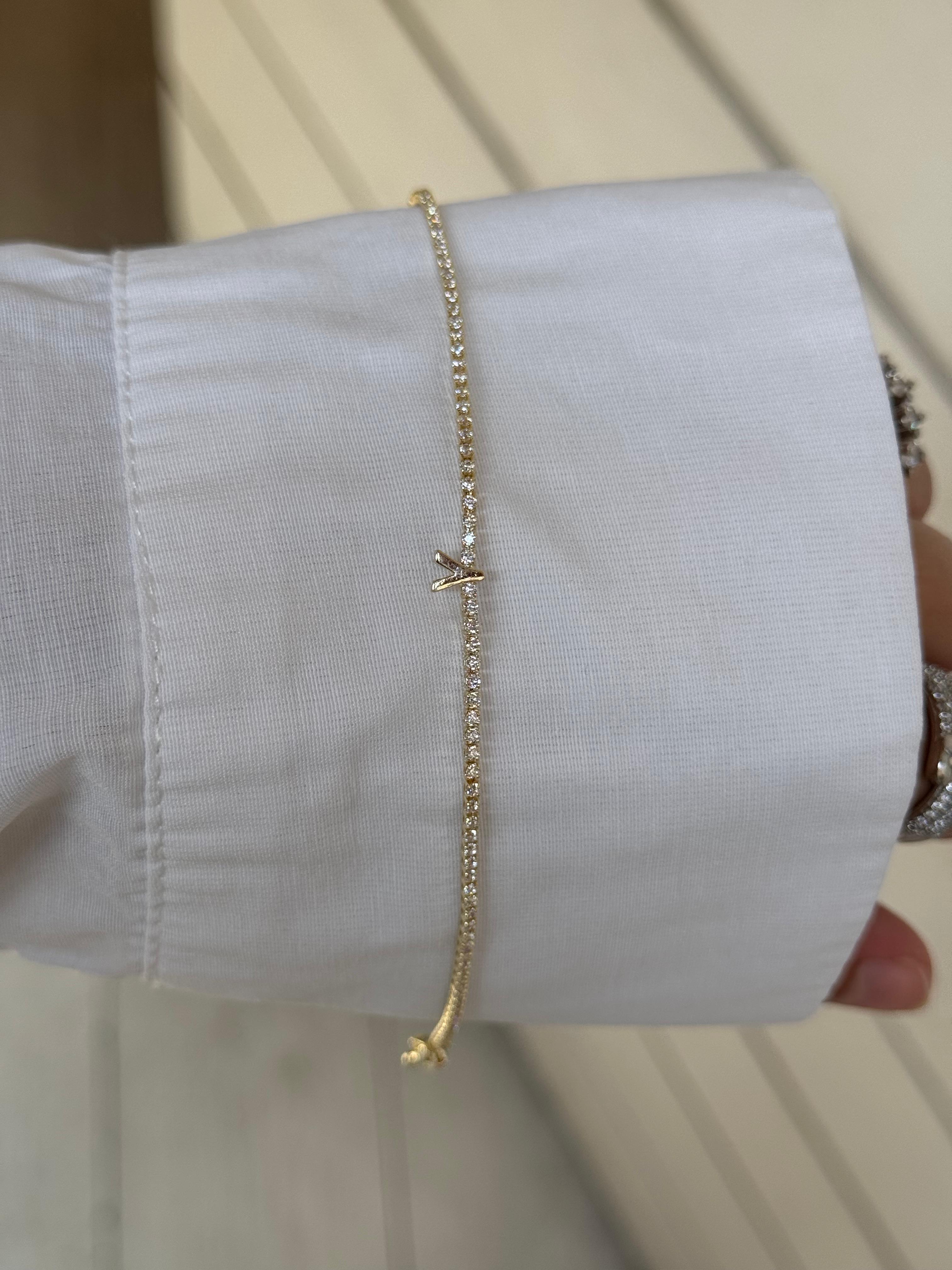 Gold Harf Bileklik - Y Harfi