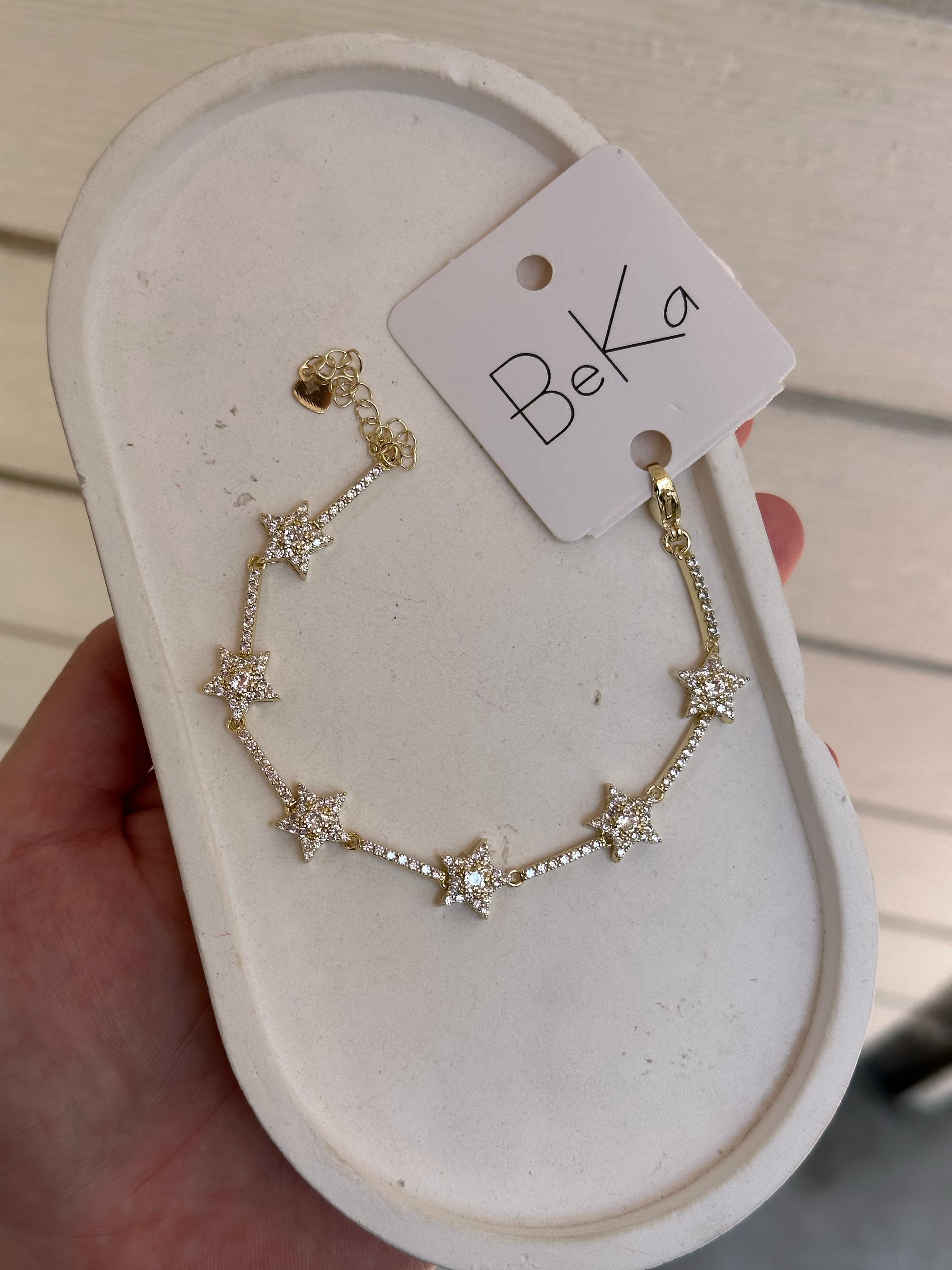 Sıra Yıldız Gold Bileklik