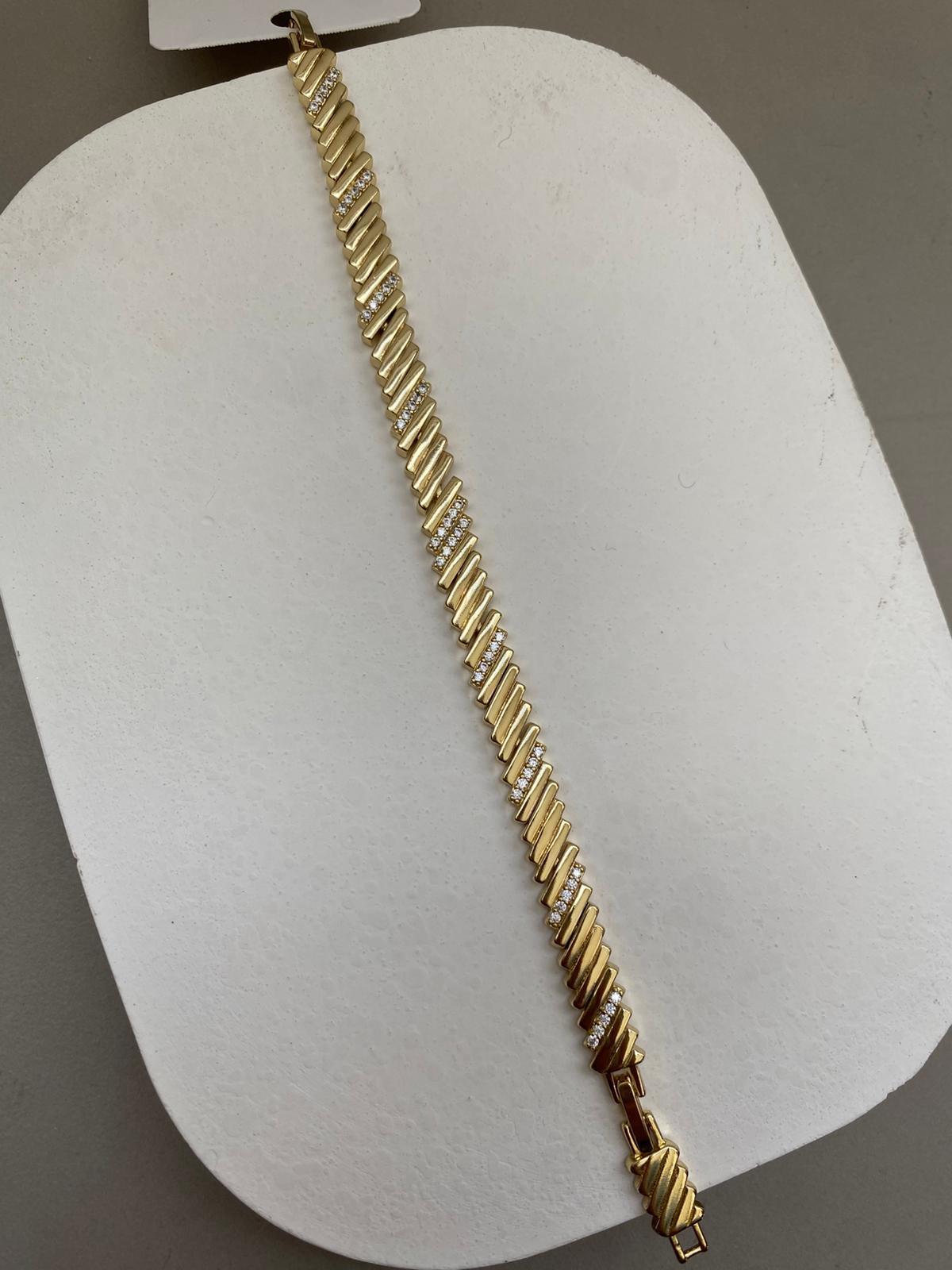Xp Segment Kırımlı Gold Bileklik
