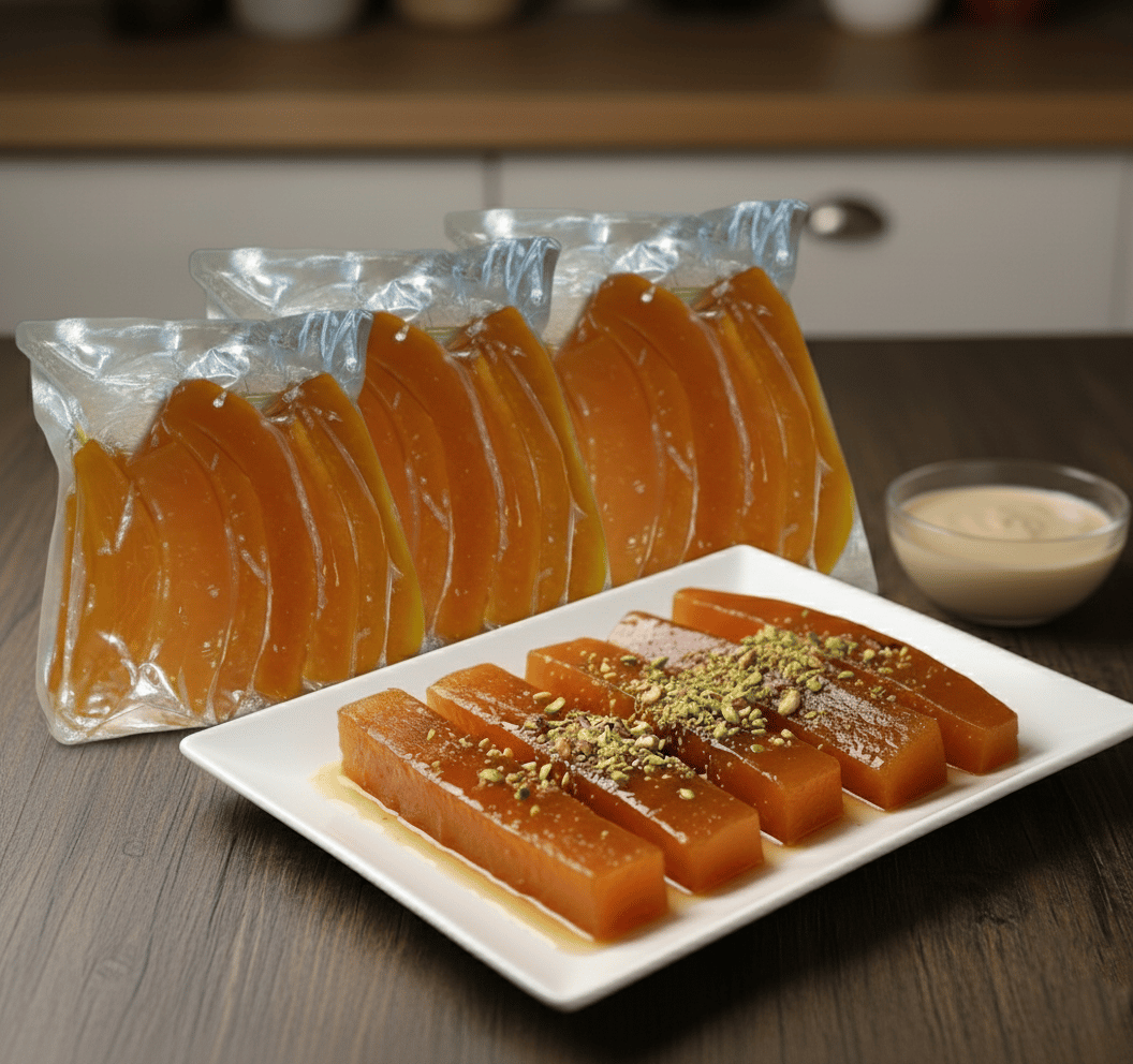 Hatay Usulü Çıtır Kabak Tatlısı 1000 gr Vakum Paket 