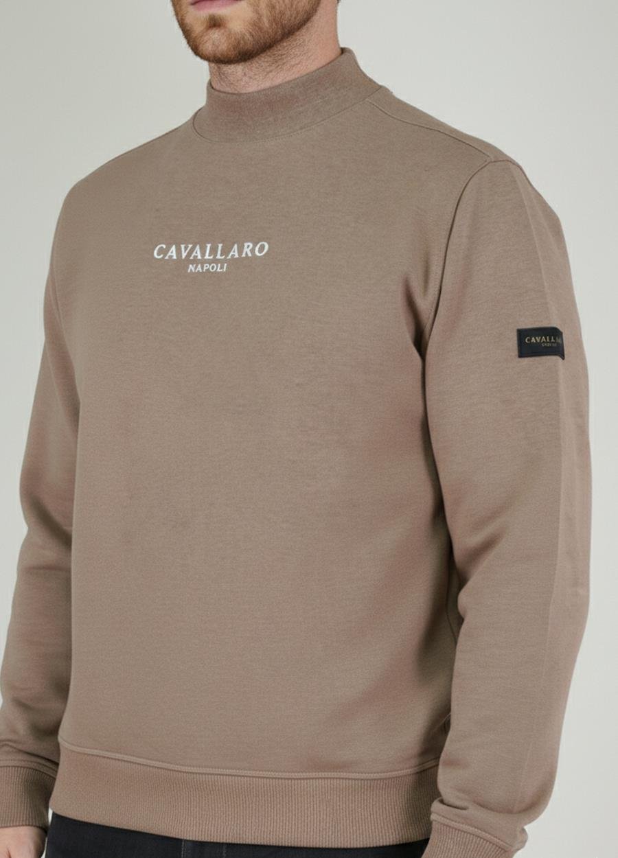 Cvllr Erkek Yarım Balıkçı Yaka Sweatshirt U007793 KREM