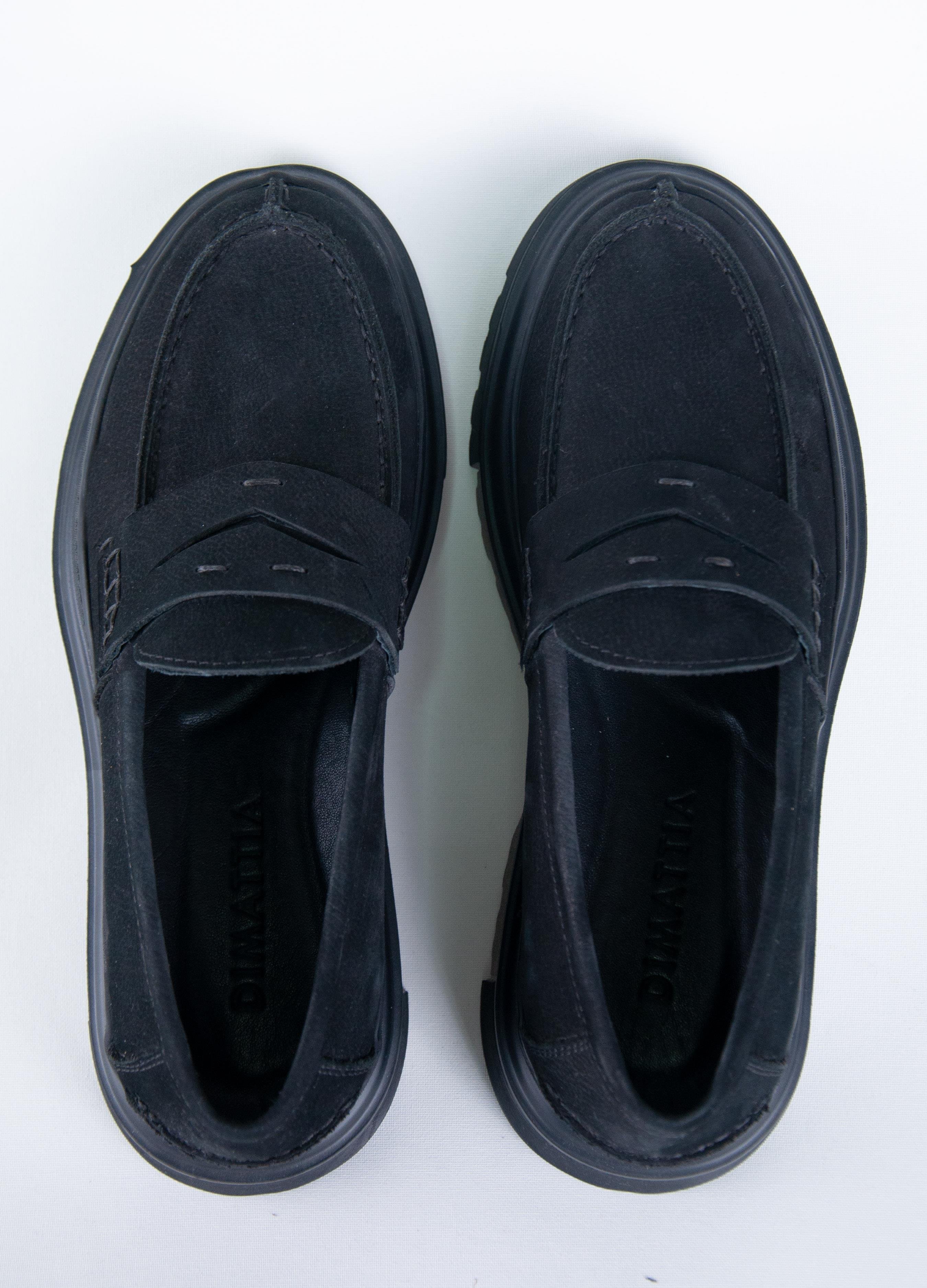 Dimattia Erkek Nubuk Deri Loafer DM00278 U007823 SIYAH
