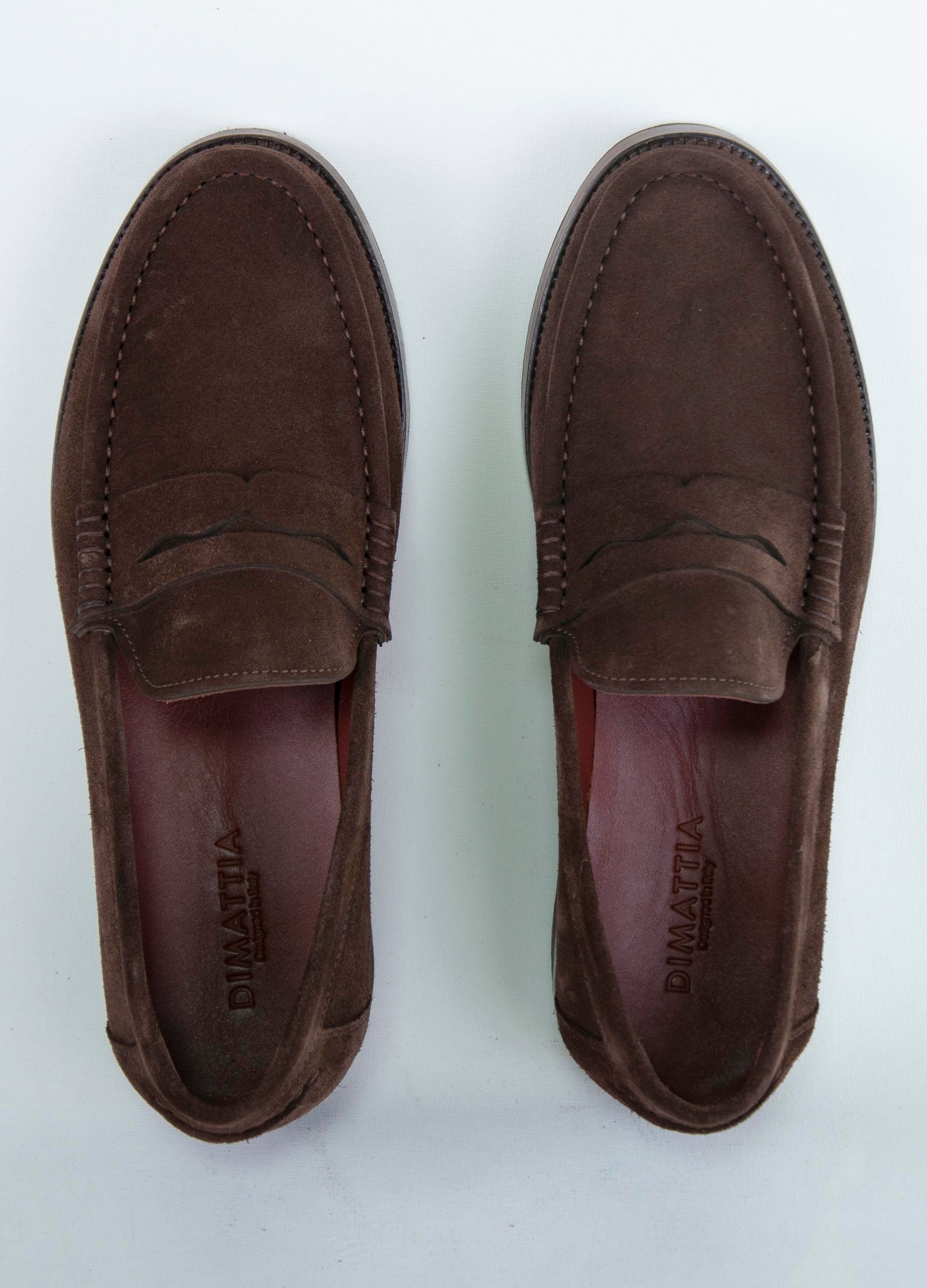 Dimattia Erkek Penny Loafer Deri Ayakkabı U008238 KAHVE