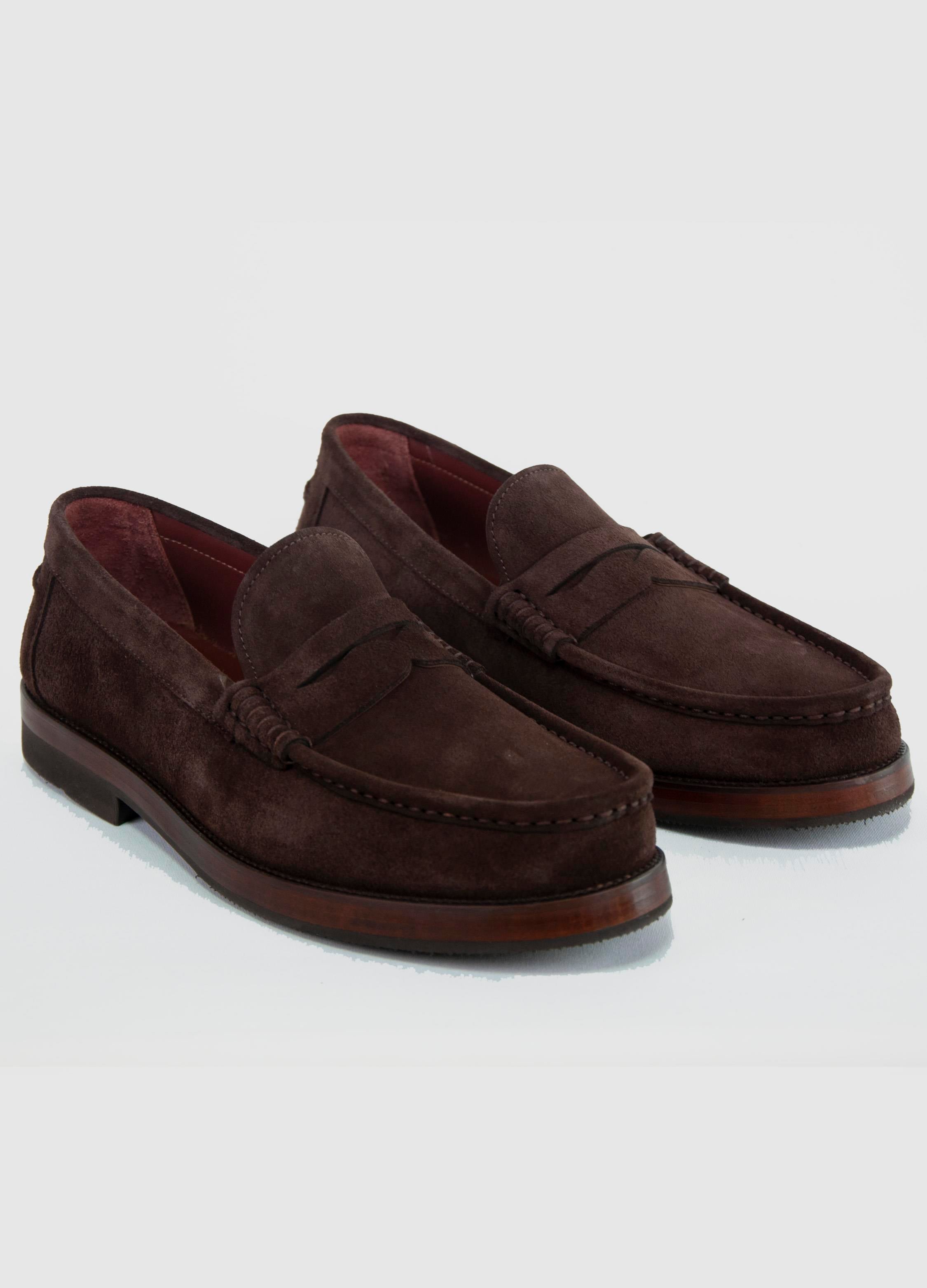 Dimattia Erkek Penny Loafer Deri Ayakkabı U008238 KAHVE