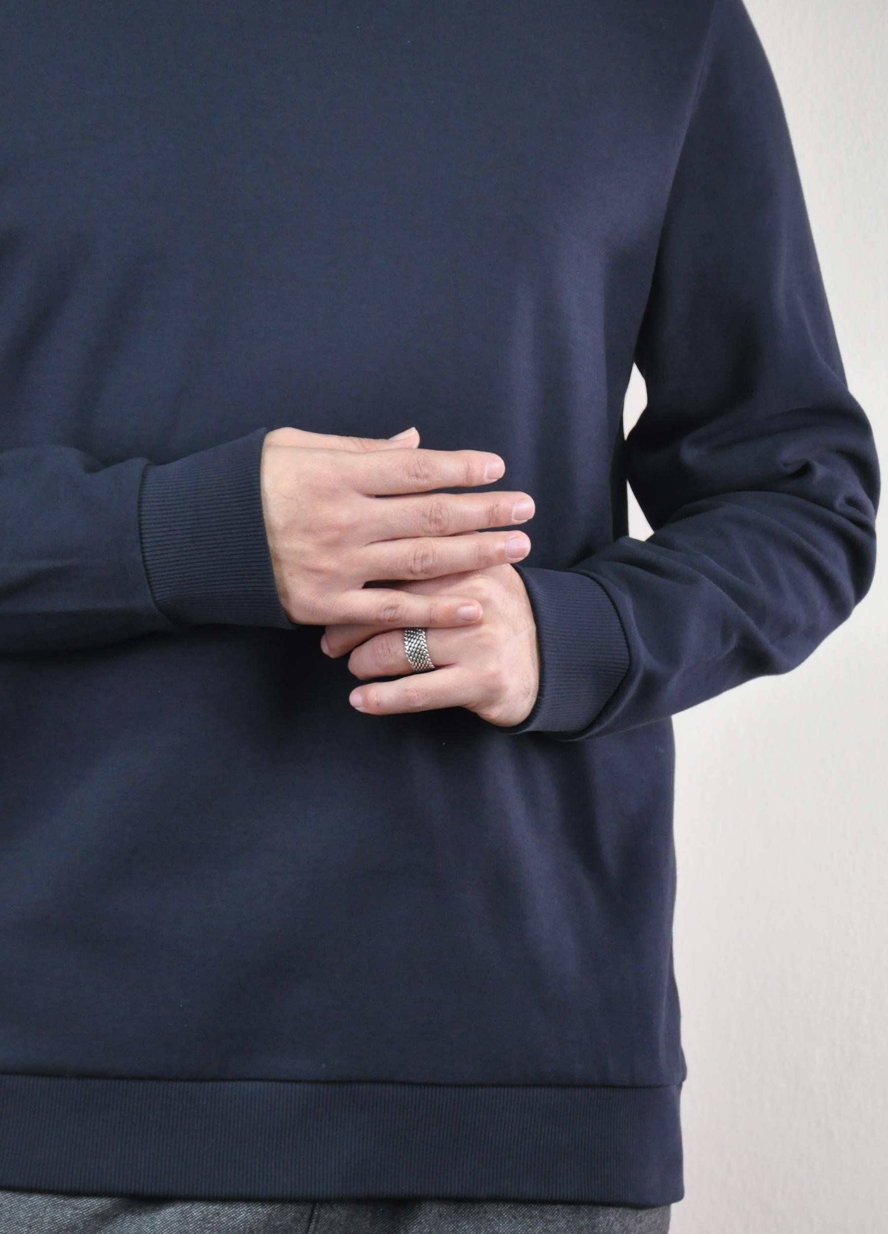 Dimattia Erkek Yarım Balıkçı Yaka Sweatshirt MS007001 U007767 LACIVERT