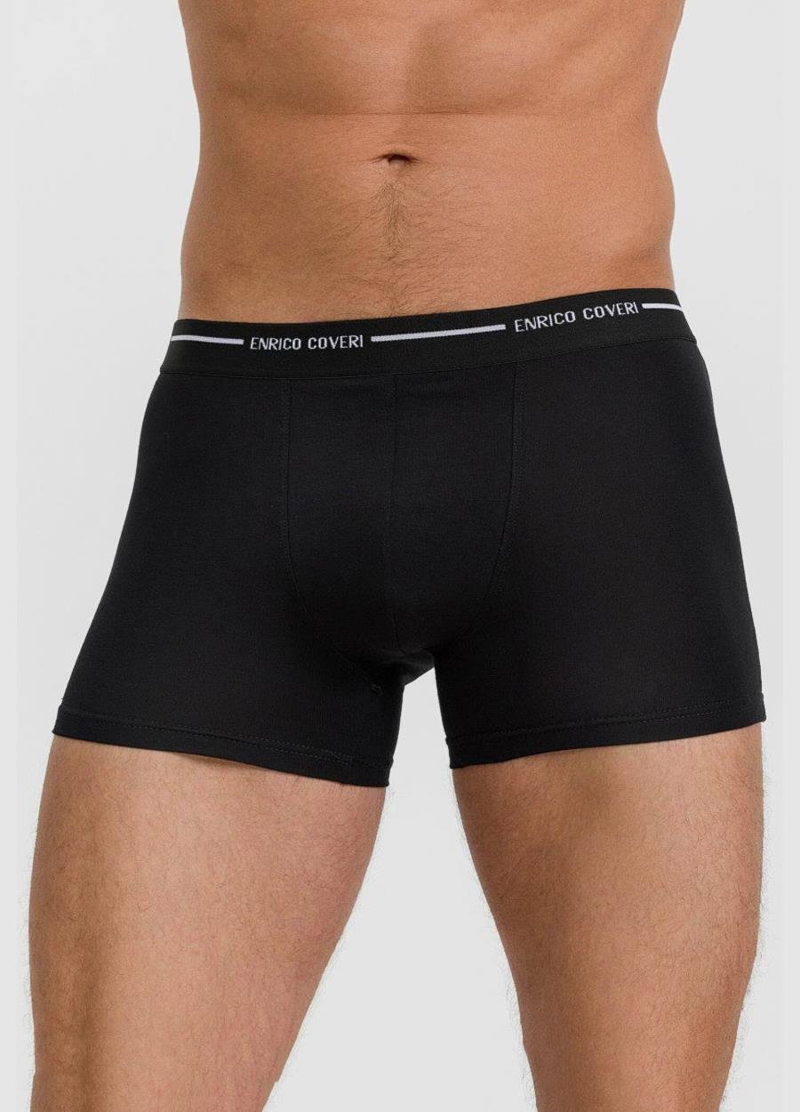 Enrico Coveri EB1000 Erkek Pamuk Boxer U008236 SIYAH