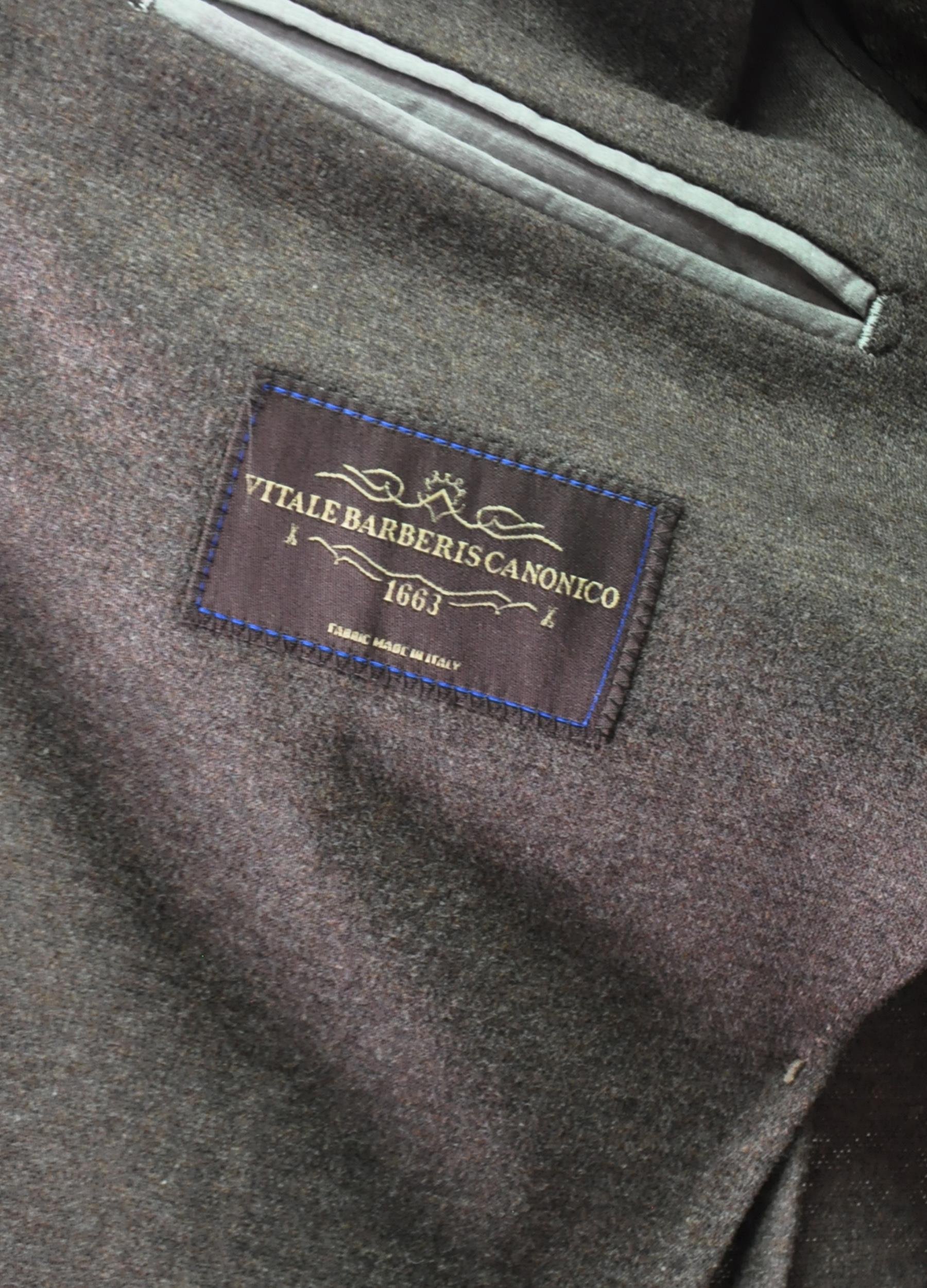 Gabbiacci Made in Italy Vitale Barberis Erkek Düğmeli Cepli Kırlangıç Yaka Yün Ceket U008217 KAHVE