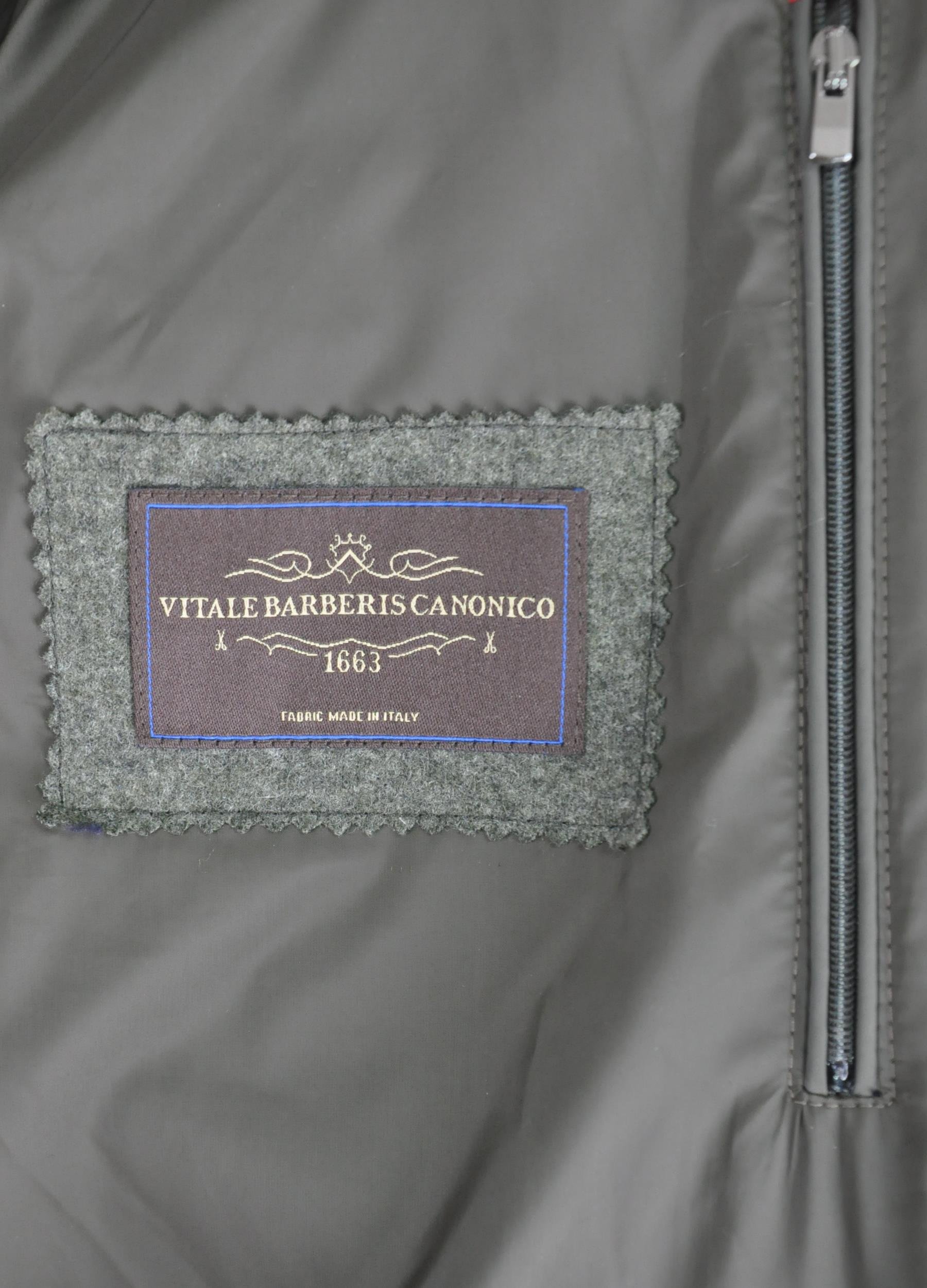 Gabbiacci Milano Erkek Kapüşonlu Vitale Barberis Canonico Yün Mont U008199 HAKI